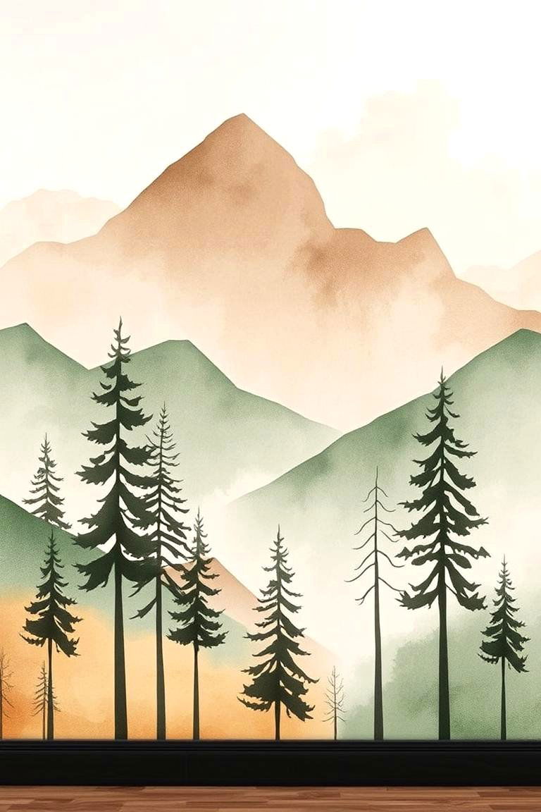 Abstract Nature Patterns - 24 Nursery Accent Wall Ideas