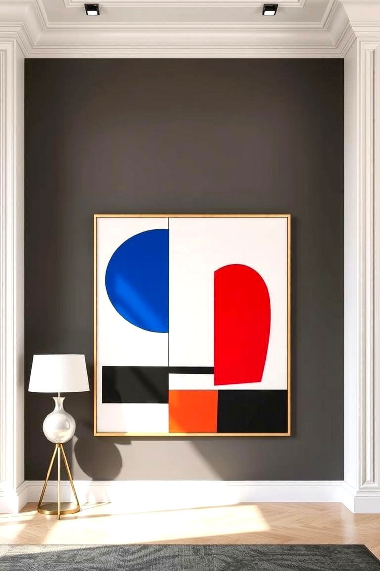Abstract Wall Art - 24 Bauhaus Interior Design Ideas