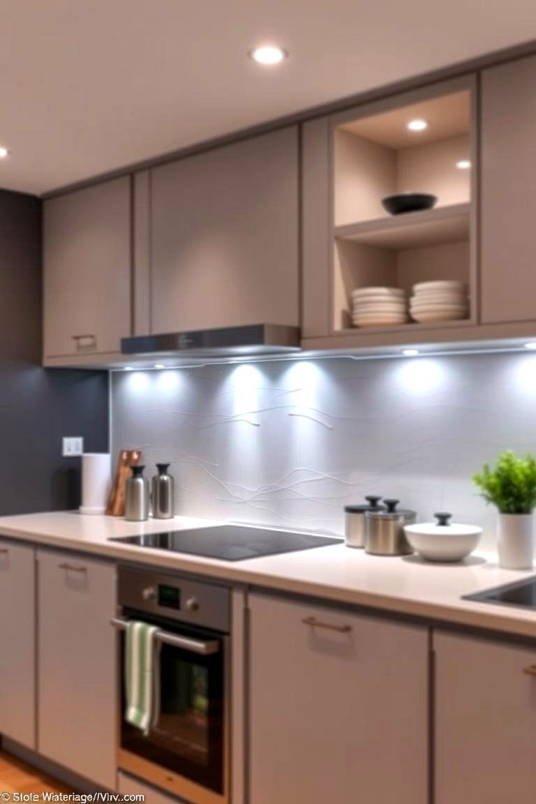 Accent Lighting for Design Highlighting - 24 Small Kitchen Lighting Ideas