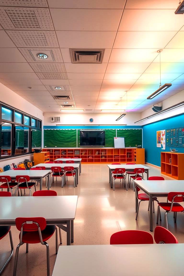 Accent Lighting for Learning Zones - 24 Classroom Lighting Ideas