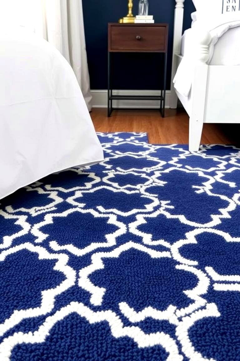 Accent Rug with Character - 24 Preppy Room Ideas