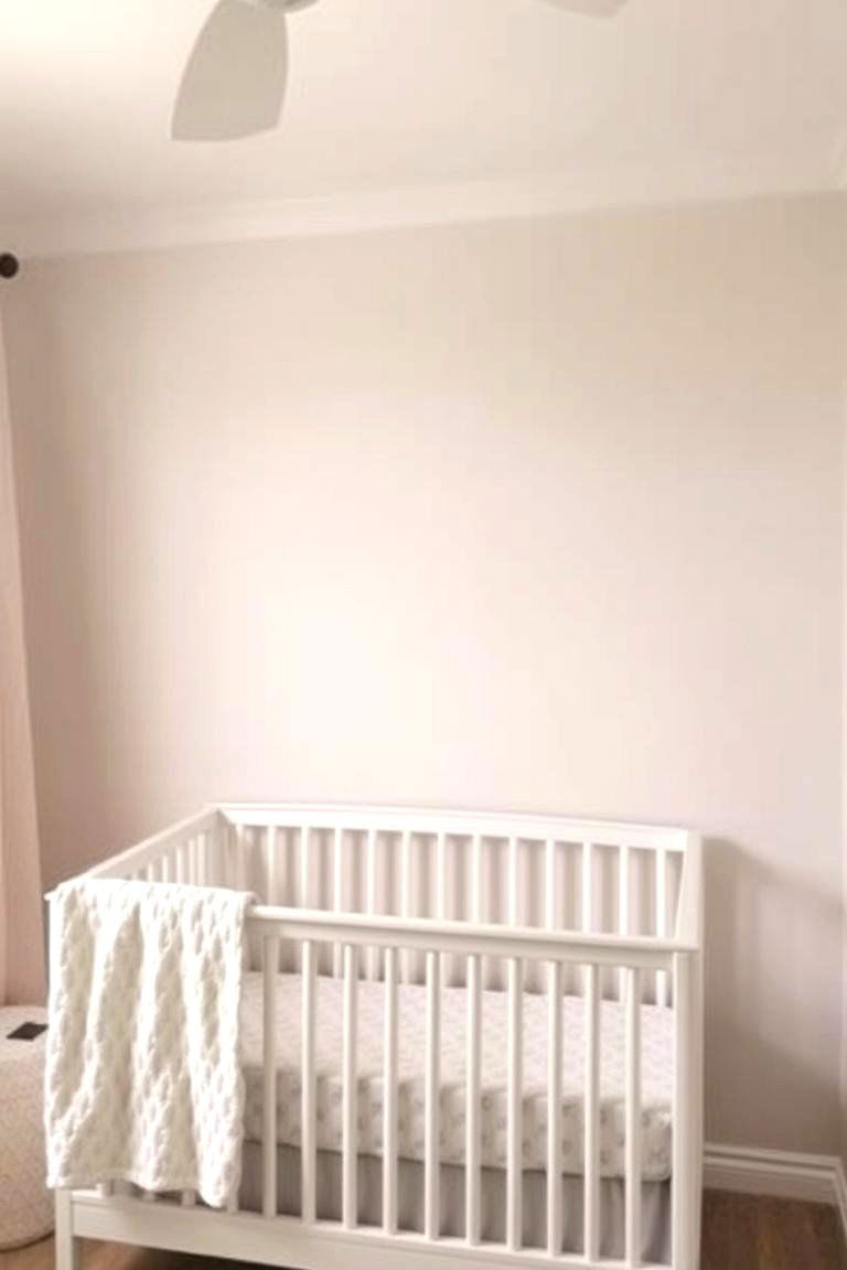 Accent Walls with Subtle Colors - 24 Minimalist Nursery Ideas