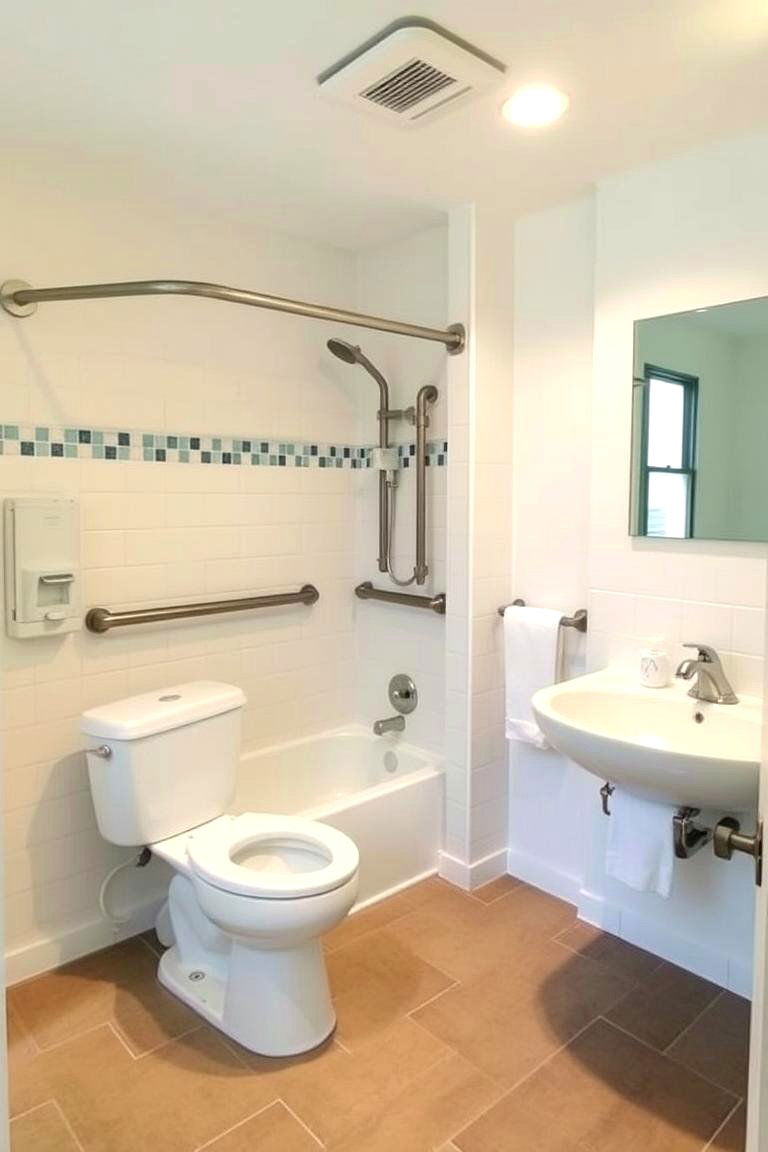 Accessible Design Features - 24 Pool Bathroom Ideas