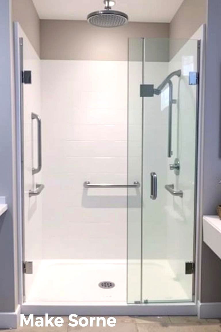 Accessible and Stylish Curbless Shower - 24 Small Bathroom Walk-in Shower Ideas