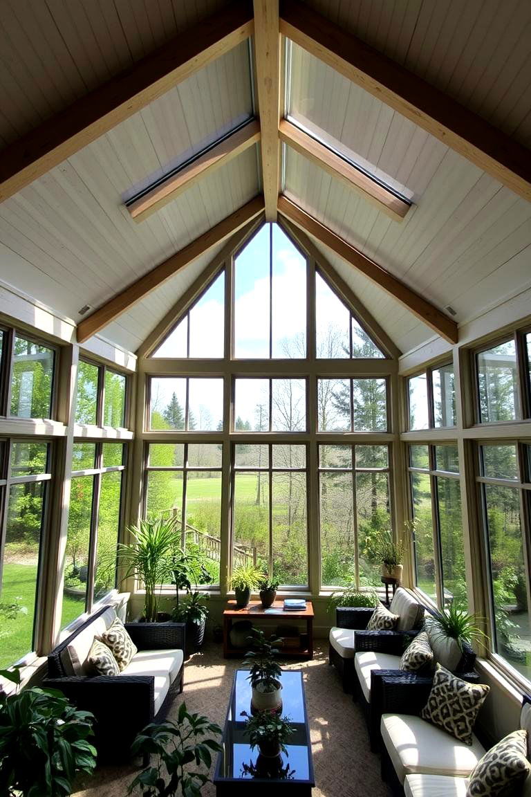 Achieving a Modern and Minimalist Aesthetic with Clean Lines - 24 Vaulted Ceiling With Beams