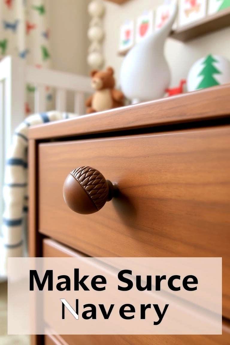 Acorn Drawer Knobs - 24 Woodland Nursery Ideas