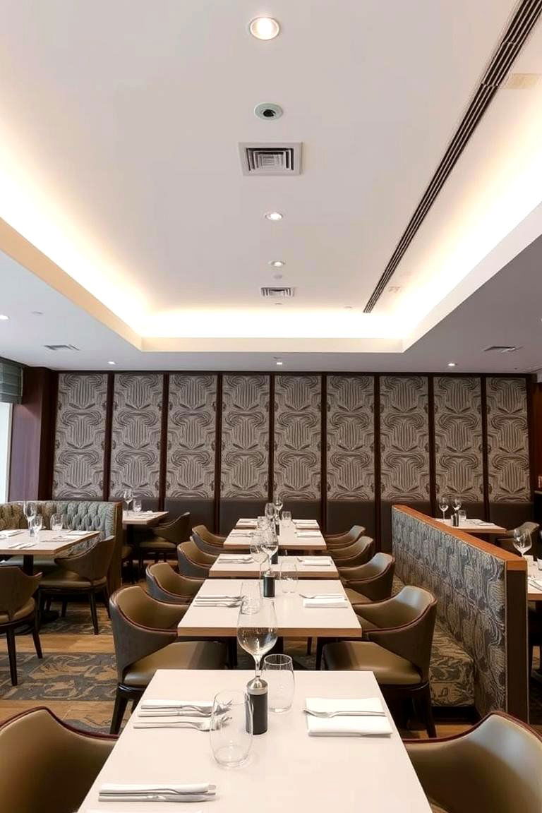Acoustic Panel Integration - 24 Dining Room Ceiling Ideas