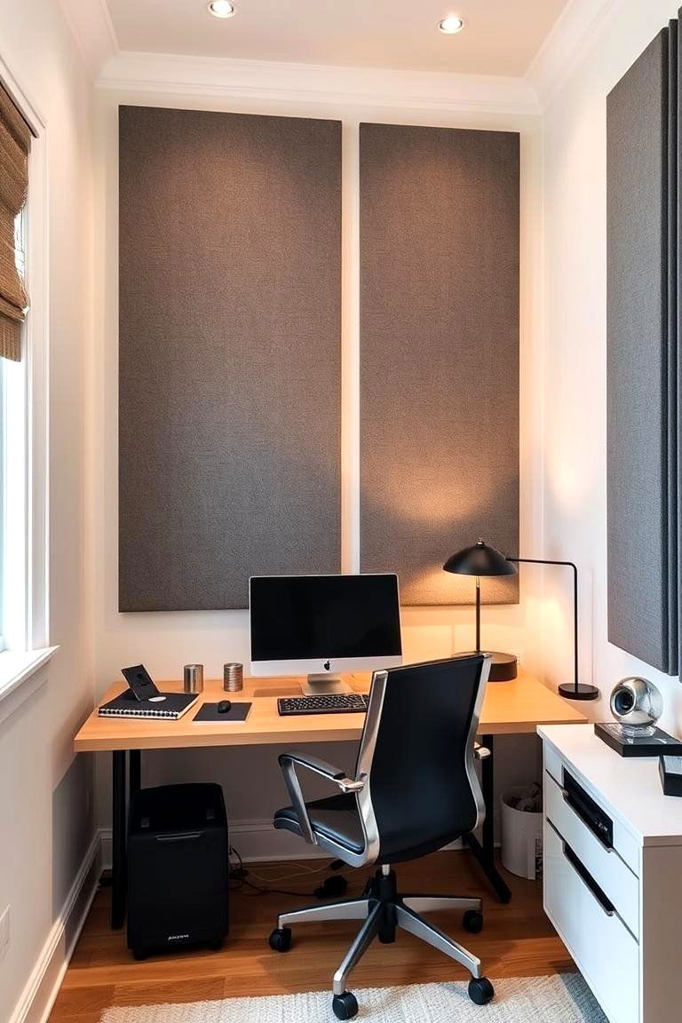 Acoustic Panels - 24 Modern Home Office Ideas
