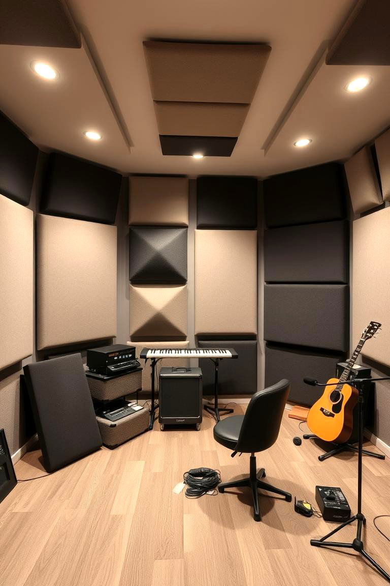 Acoustic Treatment Focus - 24 Music Room Ideas