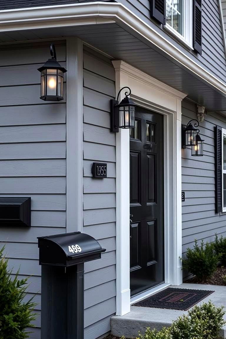 Adapting to Different Lighting Conditions - 24 Grey House With Black Trim