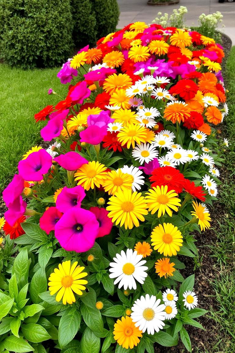 Add Colorful Flower Beds - 24 Front Yard Landscaping Ideas