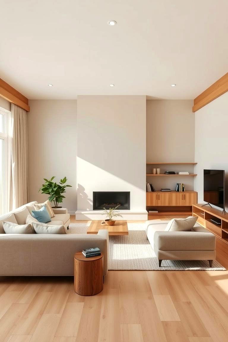 Add Earthy Neutral Palettes - 24 Earthy Living Room Decor Ideas