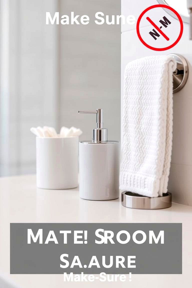 Add Functional Accessories - 24 Small Master Bathroom Ideas