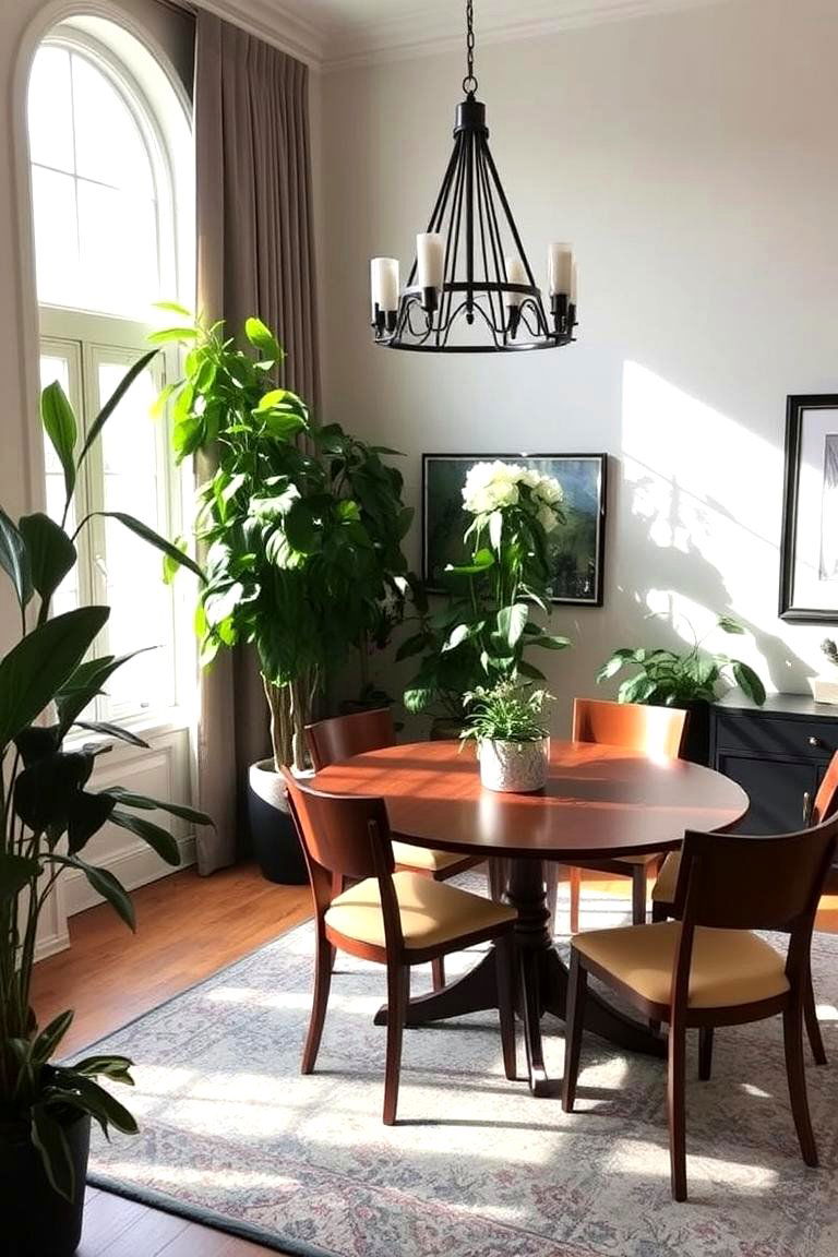 Add Greenery for a Fresh Look - 24 Dining Room Design Ideas