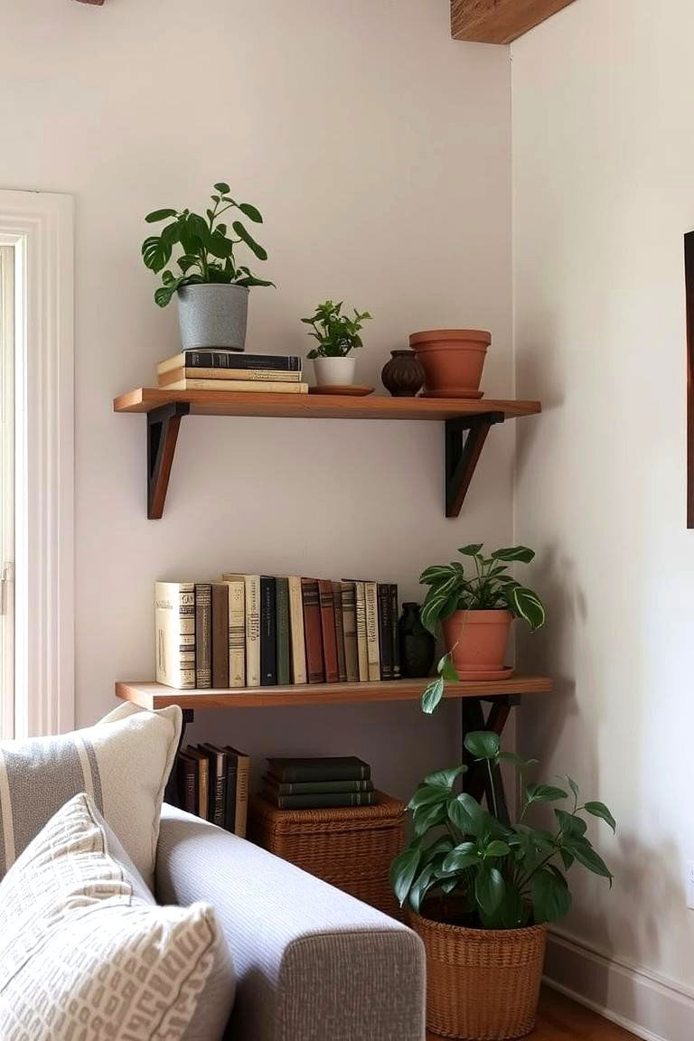 Add Greenery with Indoor Plants - 24 Small Rustic Living Room Ideas