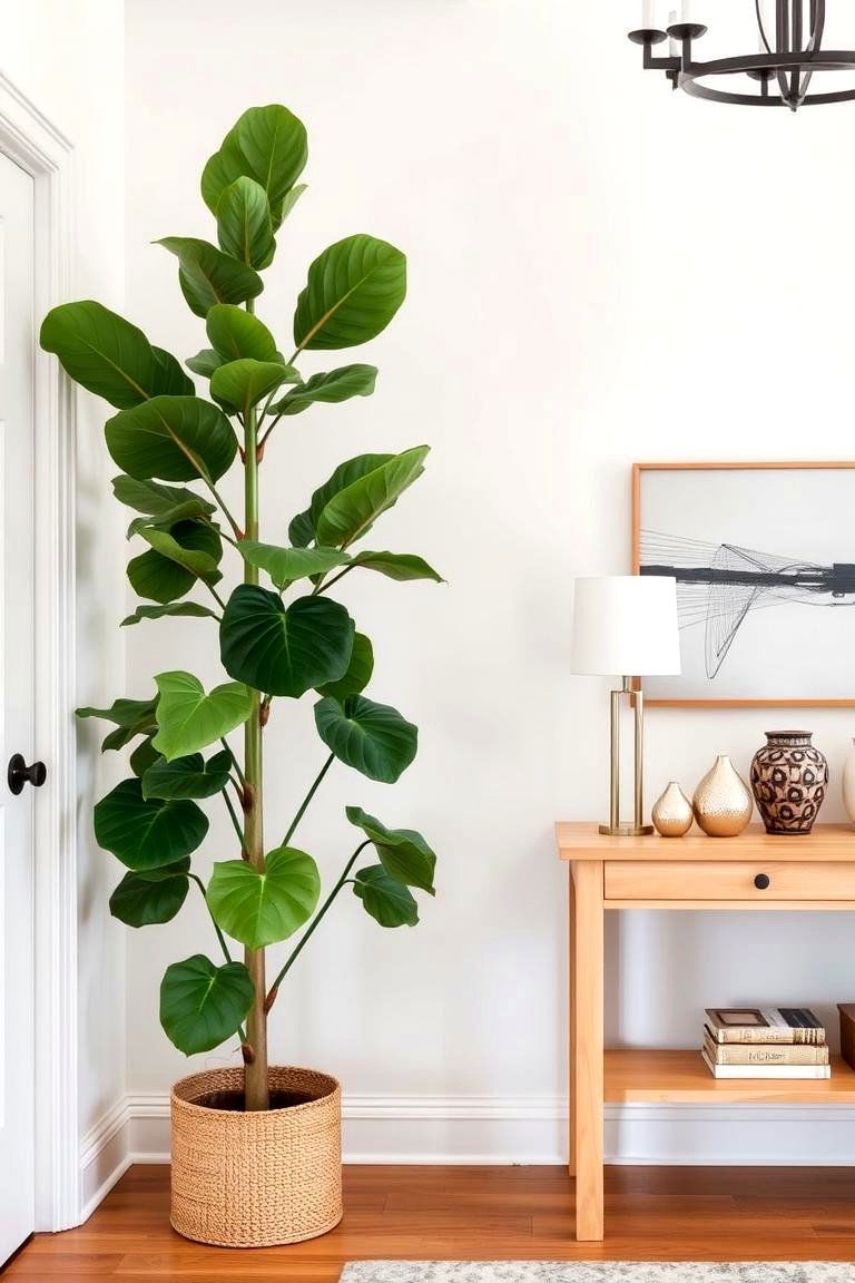 Add Greenery with Indoor Plants - 24 Foyer Decor Ideas