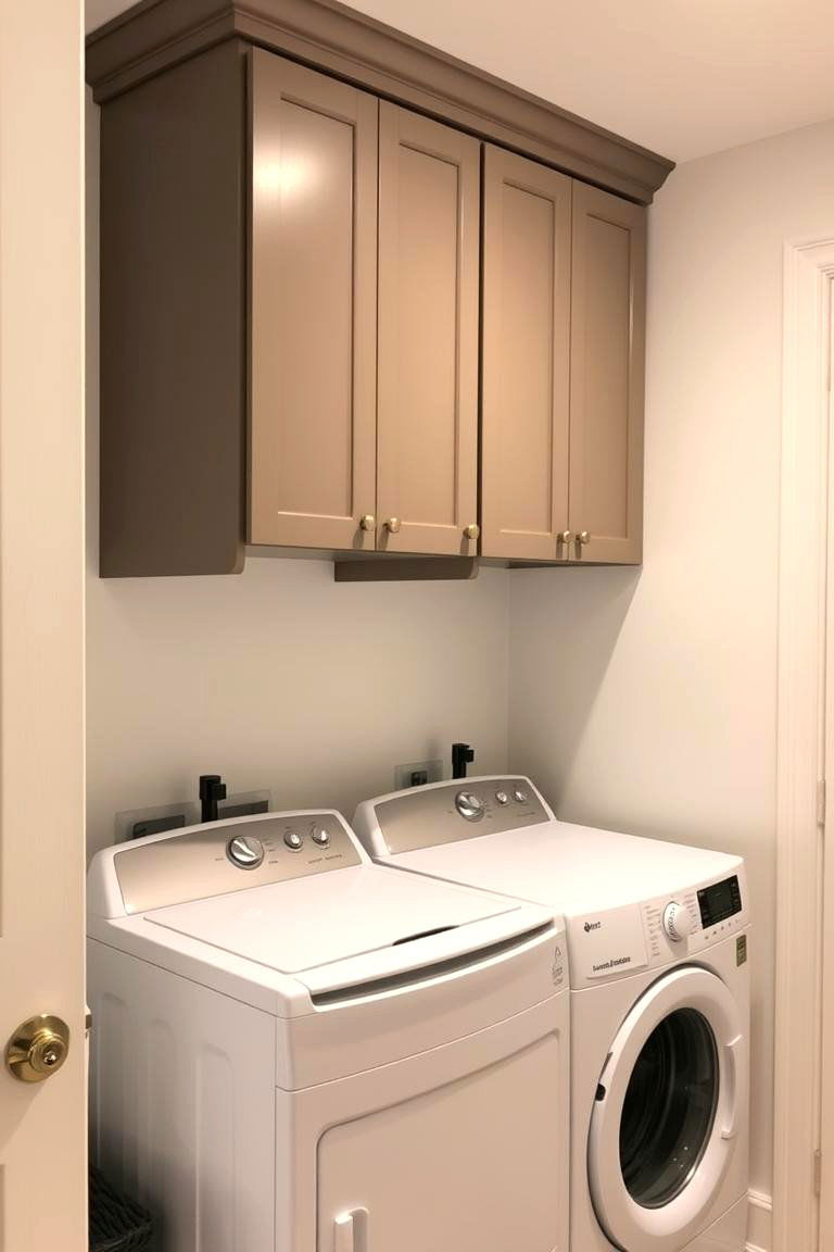 Add Overhead Cabinets - 24 Laundry Room Storage Ideas