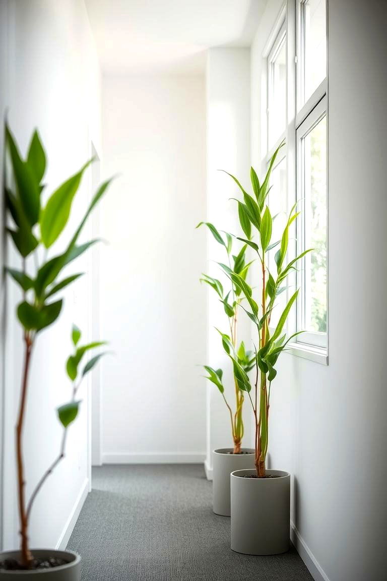 Add Plant Life for Freshness - 24 Hallway Ideas