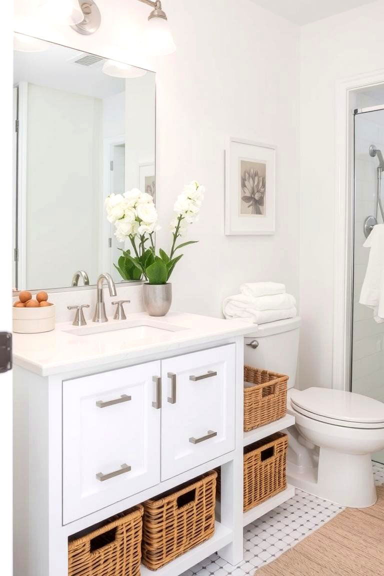 Add Stylish Storage Solutions - 24 Bathroom Decor Ideas