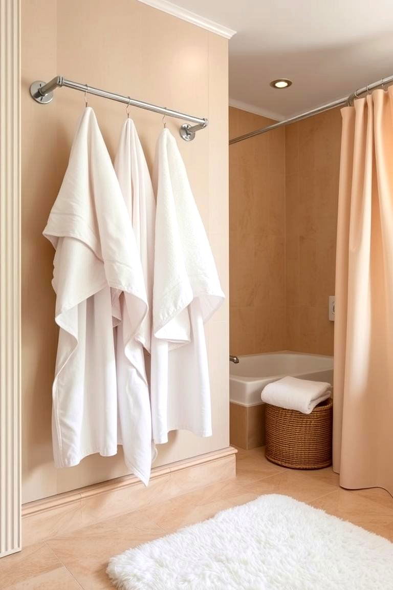 Add Textured Fabrics - 24 Bathroom Decor Ideas