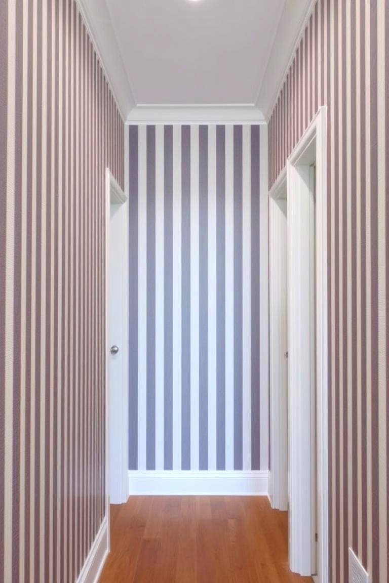 Add Vertical Lines to Draw the Eye Up - 24 Narrow Hallway Ideas