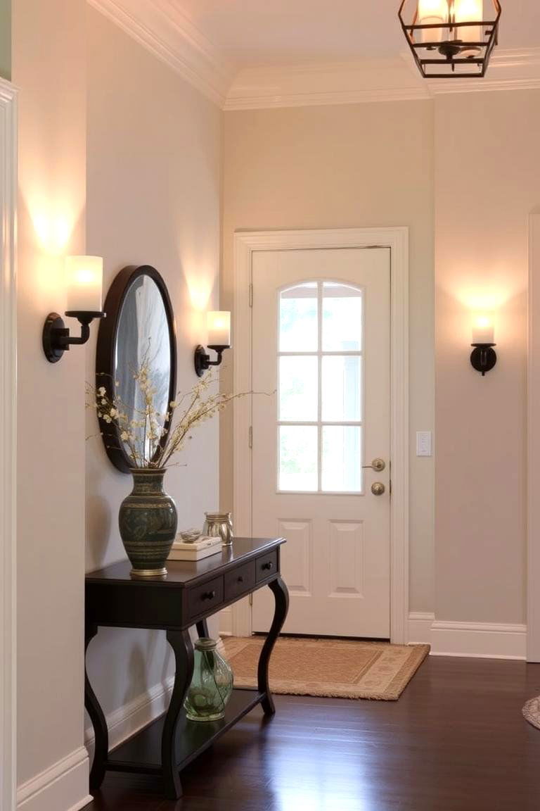 Add Wall mounted Lighting - 24 Entryway Wall Ideas