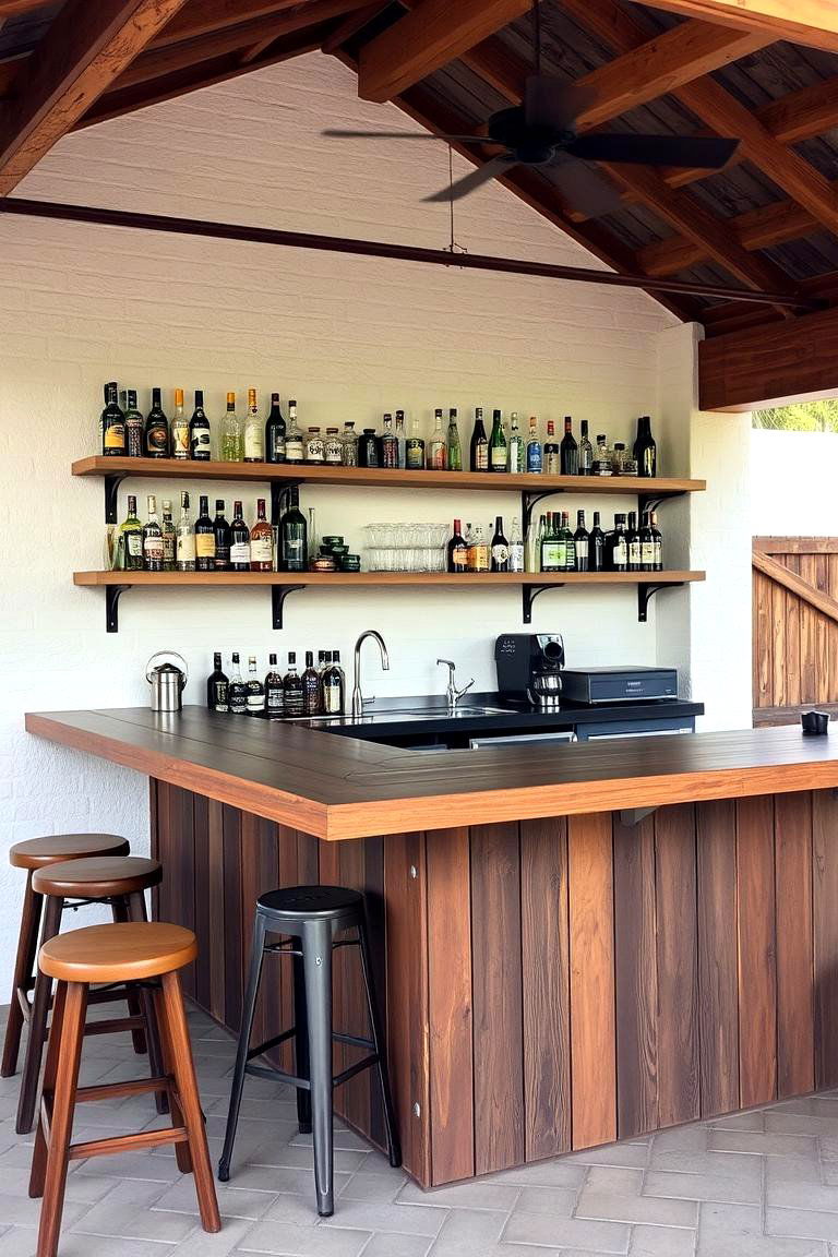 Add a Bar Area for Outdoor Entertaining - 24 Florida Backyard Ideas