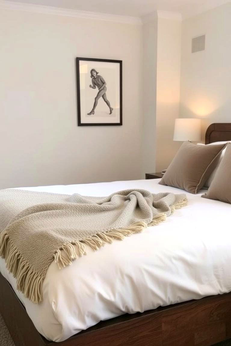 Add a Cozy Throw for Extra Comfort - 24 small guest room ideas