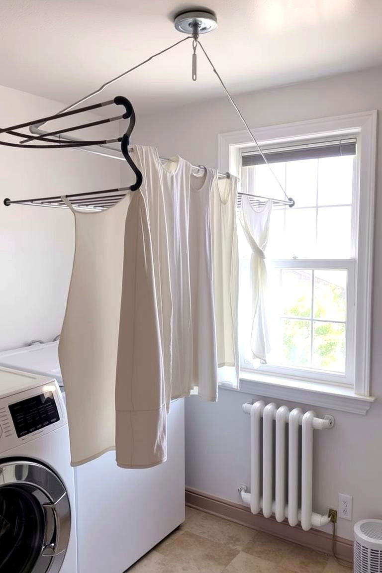 Add a Drying Rack for Delicates - 24 basement laundry room ideas