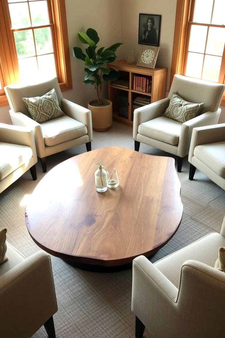 Add a Minimalist Natural Coffee Table - 24 Natural Living Room Ideas