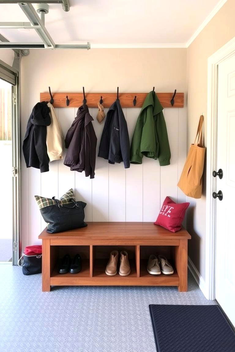 Add a Mudroom Area - 24 Garage Makeover Ideas
