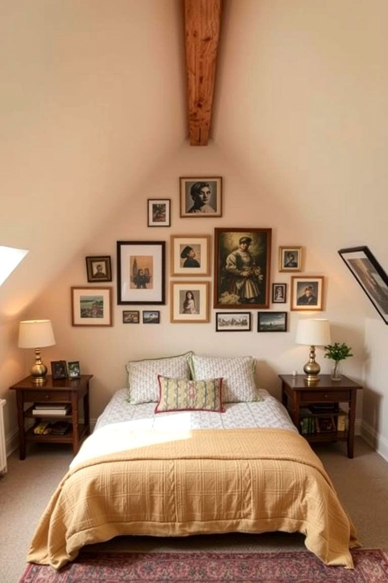 Add a Personal Touch with Custom Art - 24 Attic Bedroom Ideas