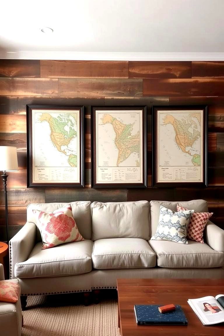 Add a Rustic Coffee Table - 24 Small Rustic Living Room Ideas