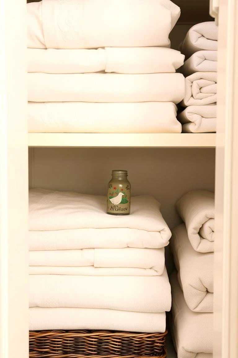 Add a Small Air Freshener or Dryer Sheets - 24 Linen Closet Organization Ideas