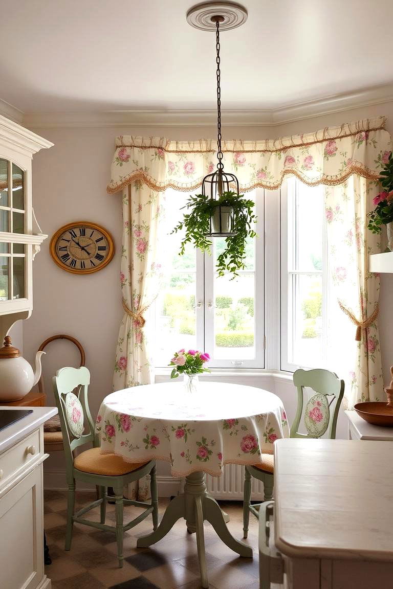 Add a Touch of Floral Patterns - 24 French Country Kitchen Ideas