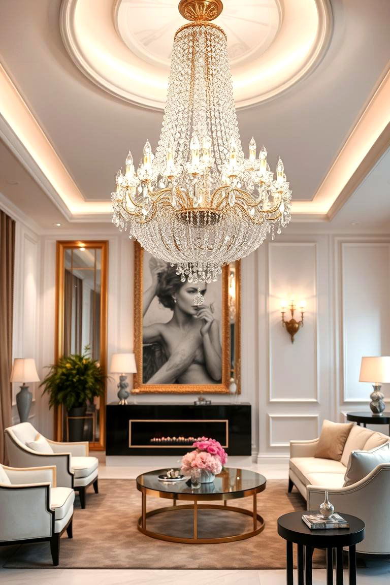 Add a Touch of Glamour with Crystal Fixtures - 24 House Decor Ideas