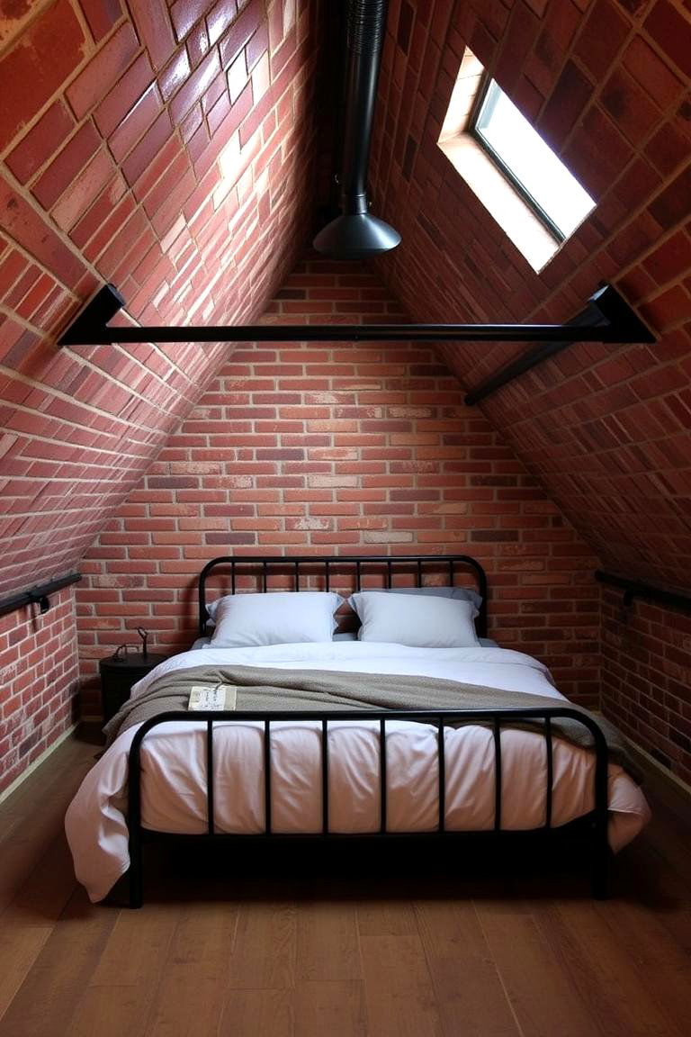 Add a Touch of Industrial Style - 24 Attic Bedroom Ideas