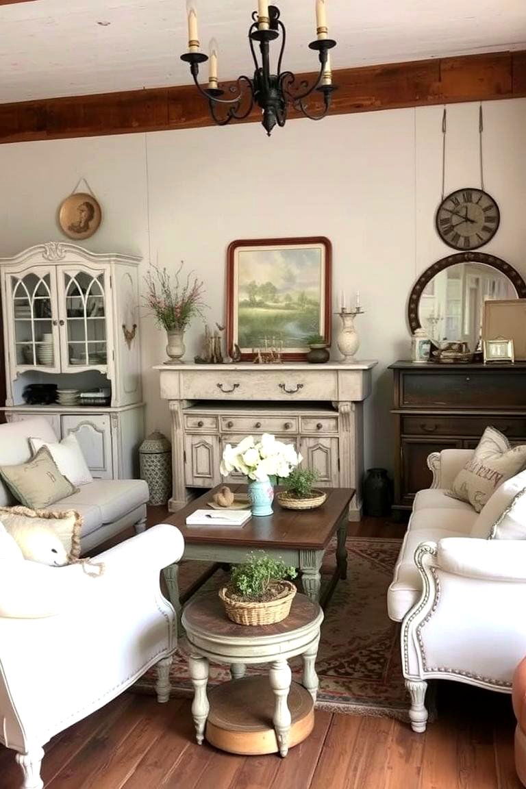 Add a Touch of Shabby Chic - 24 Cottage Living Room Ideas