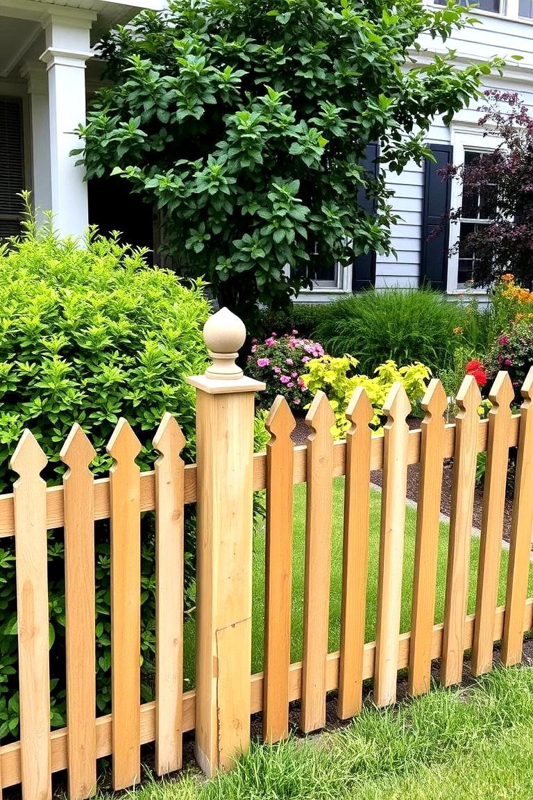 Add a Unique Front Fence - 24 Curb Appeal Inspiration for Ranch Homes