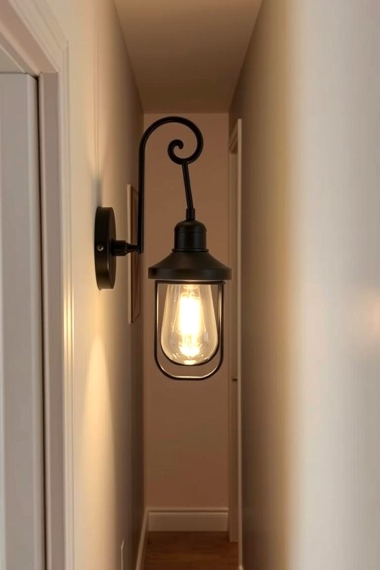 Add a Wall Mounted Lamp - 24 Narrow Hallway Lighting Ideas