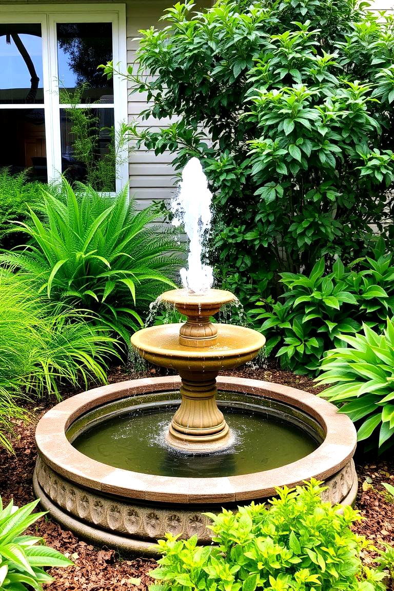 Add a Water Feature - 24 Front Yard Landscaping Ideas
