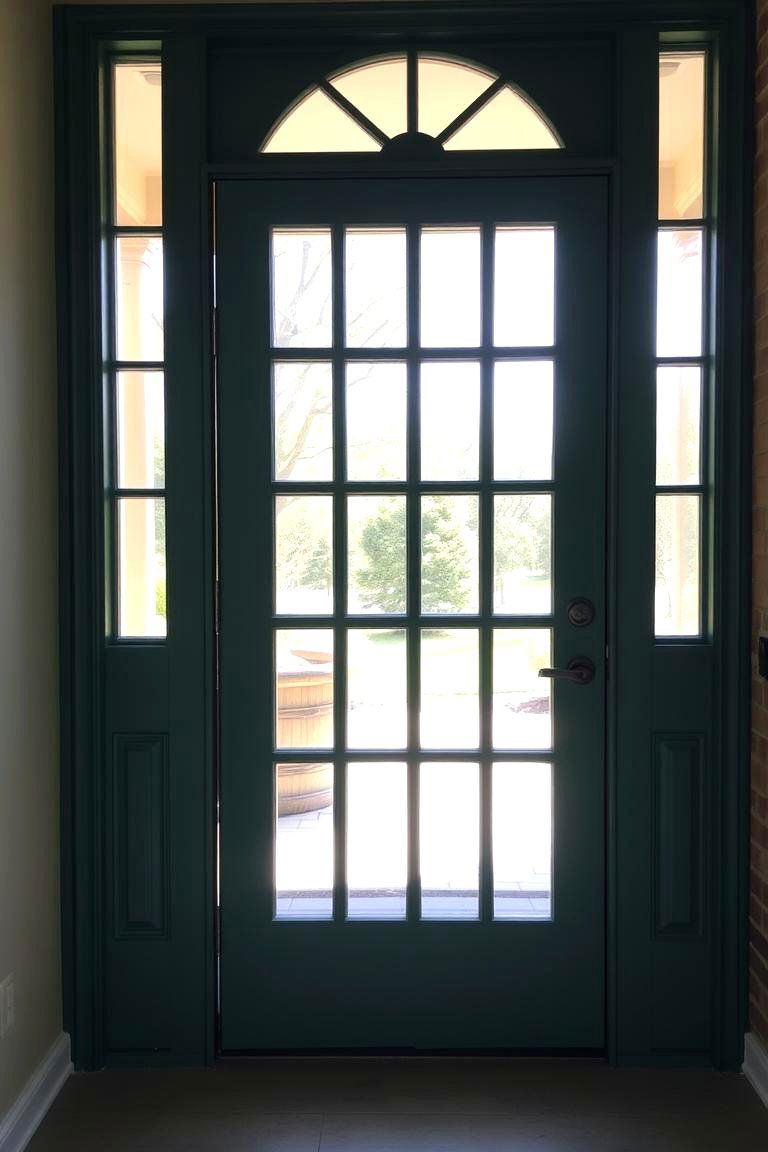 Add a Windowed Door for Extra Light - 24 Emerald Green Front Door Ideas