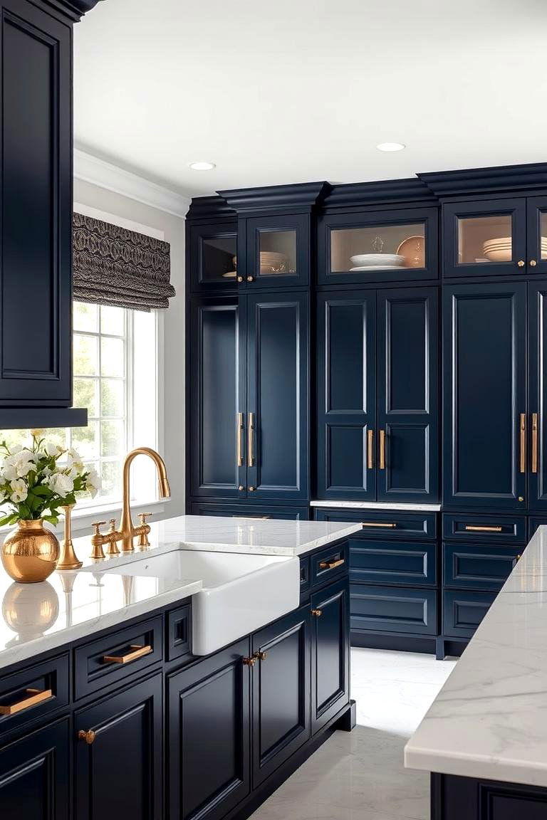 Added Privacy - 24 Floor to Ceiling Kitchen Cabinets