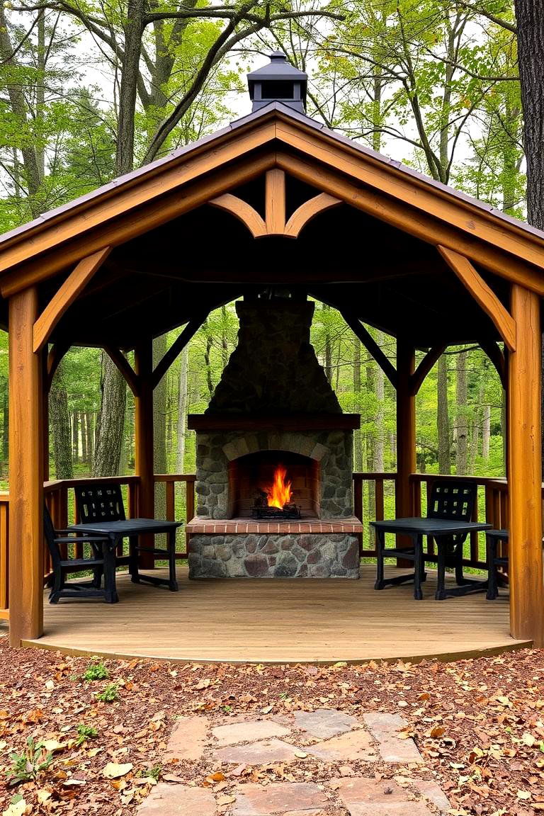 Adding Decorative Touches to Enhance the Ambiance - 24 Gazebo With Fireplace