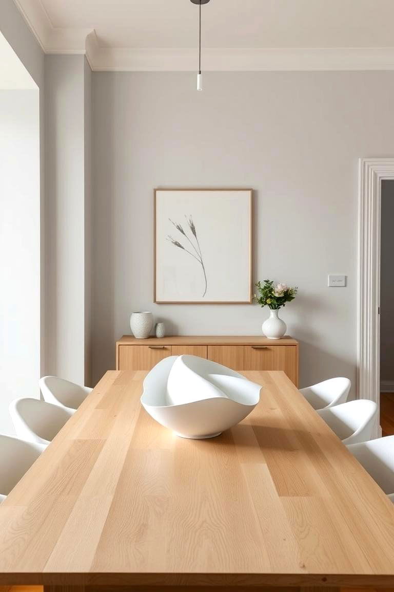 Adding Sculptural Elements as Centerpieces or Decor - 24 Transitional Dining Room Ideas
