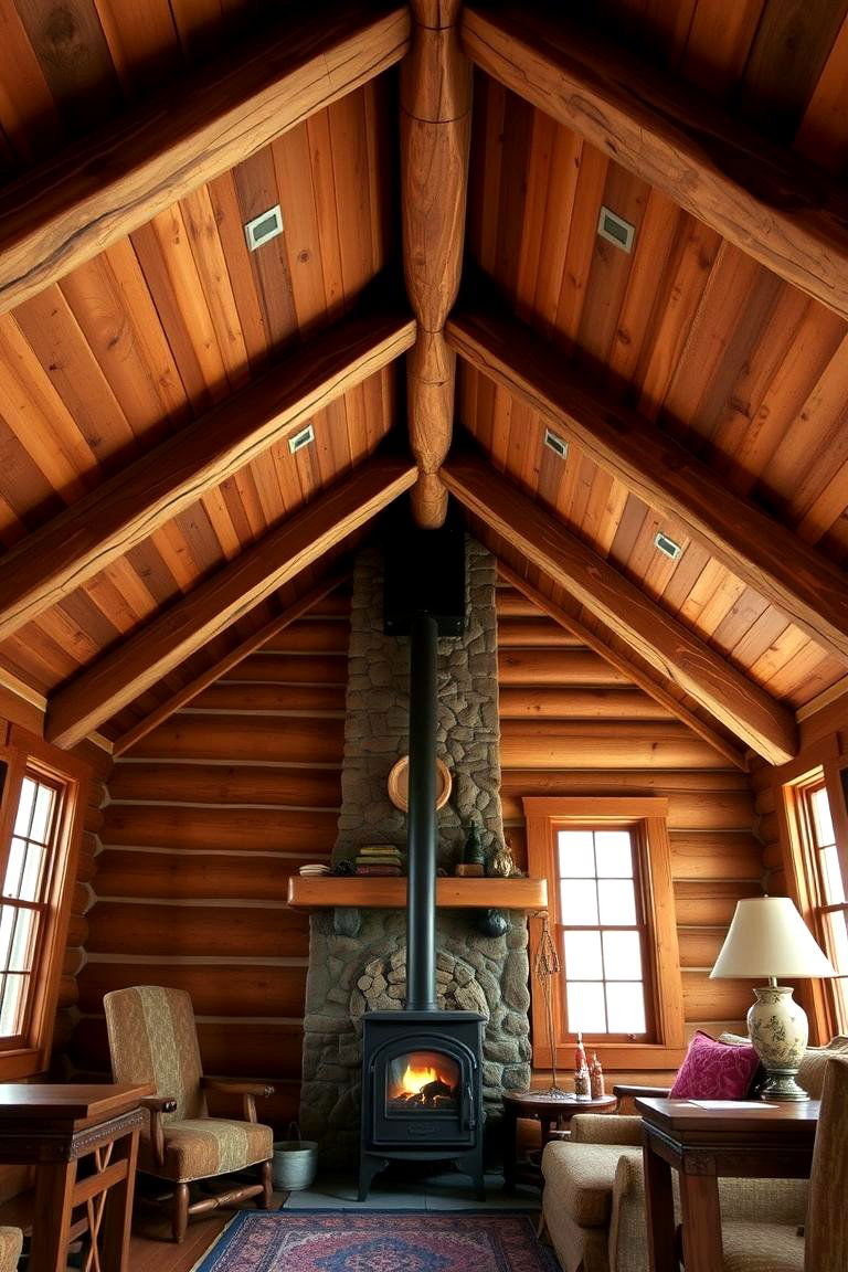 Adding Skylights to Enhance Natural Illumination - 24 Vaulted Ceiling With Beams