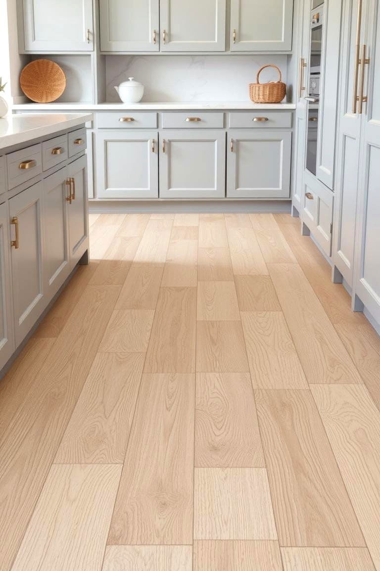 Adding Texture with Light Wood Options - 24 Light Wood Floor Kitchen Ideas
