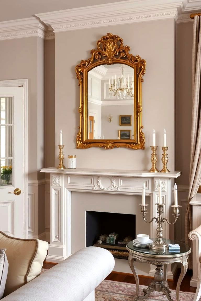 Adding a Touch of Glamour with Metallics - 24 Shabby-chic Style Living Room Ideas
