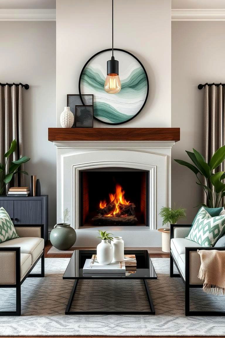 Additionally Dynamic Sage Green Vibes Flow - 24 Sage Green Fireplace Ideas