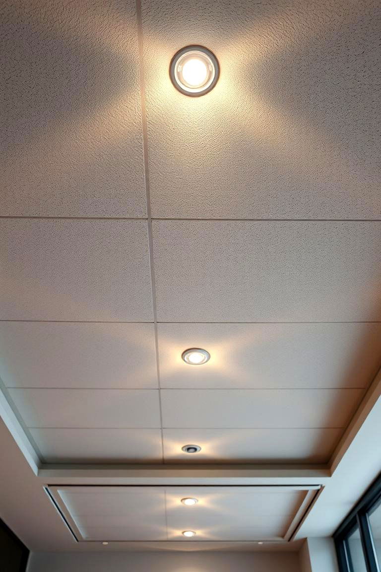 Adjustable Accent Lighting Flexibility - 24 Drop Ceiling Lighting Ideas